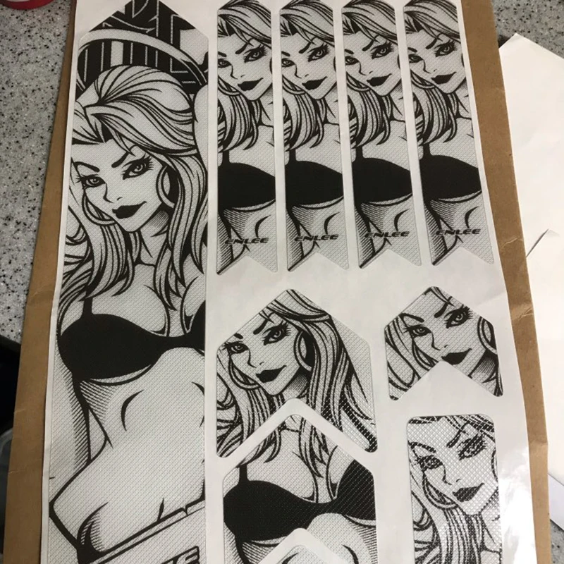 

3D Road Bicycle Paster Frame Scratch-Resistant Protector MTB Parts Bike Removeable Stickers Push Guard Frame Bike Accessories