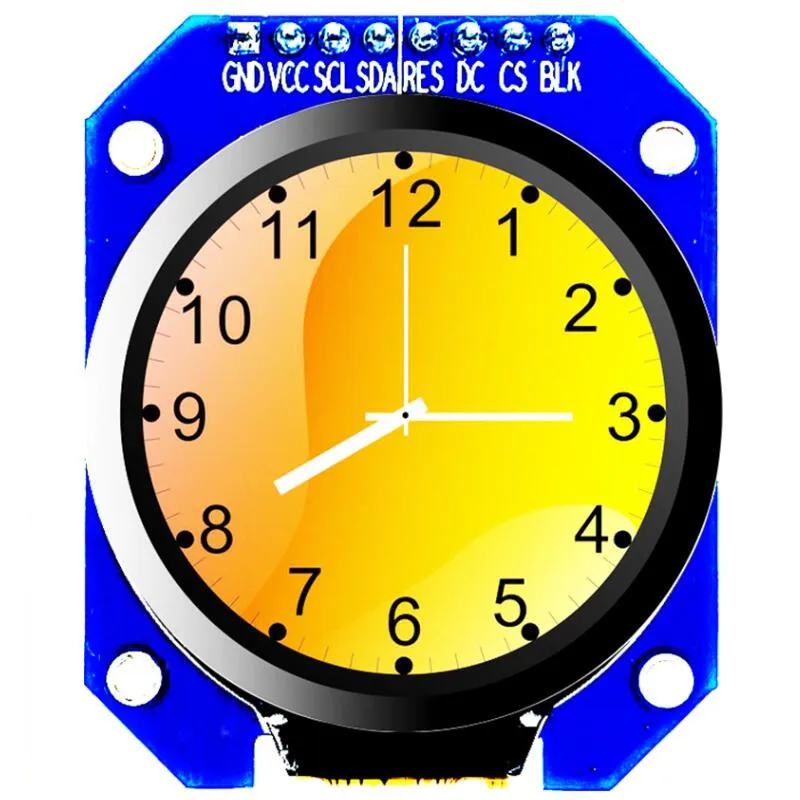 IPS 1 28 дюйма 12PIN SPI TFT LCD цветной круглый экран GC9A01 Drive IC 240(RGB)* 240 | Электронные