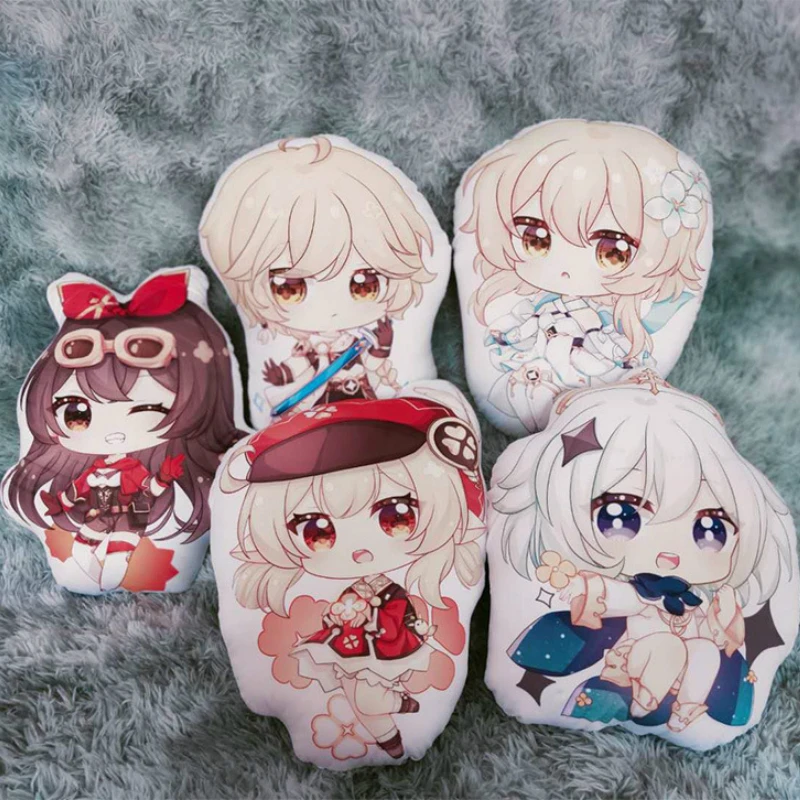 

Project Genshin Impact Anime Plushies Pillow Cushion Paimon/Klee/Amber/Lumine Cartoons Manga Games Peripheral Stuffed Plush Toy