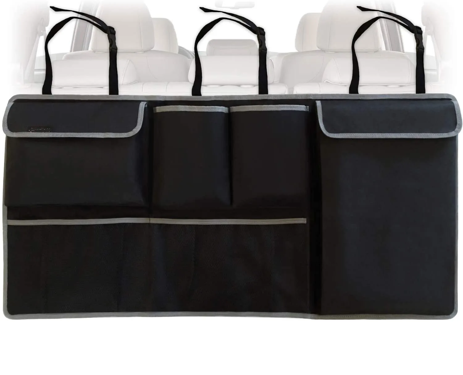 

New Oxford Cloth Car Rear Seat Pouch Car Trunk Hanging Storage Bag Oxford Cloth Shopping Bags Automotive interior Storage bag