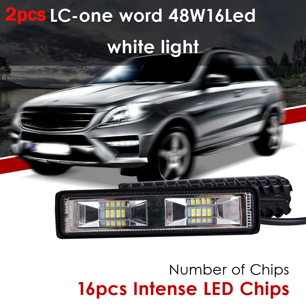 2 шт. 6 дюймов 48 Вт Точечный светильник вождения по бездорожью работа s головной