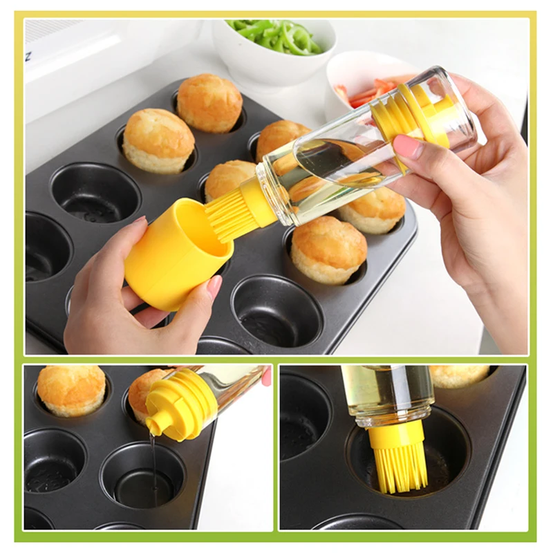 Силиконовая кисть для масла термостойкая двухсторонняя герметичная отличный