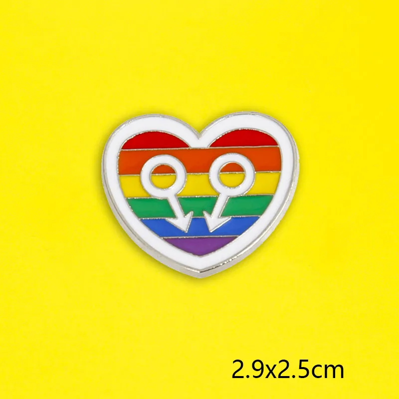 Rainbow LGBT Brooch On Clothes Cartoon Gay Pride Badges For Creative Love Letter Badge Backpack Accessories DIY | Дом и сад