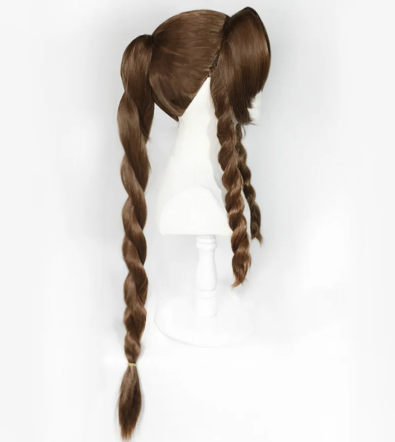 Final Fantasy VII 7 наряд в стиле известных брендов Айрис Гейнсборо Косплэй парик с