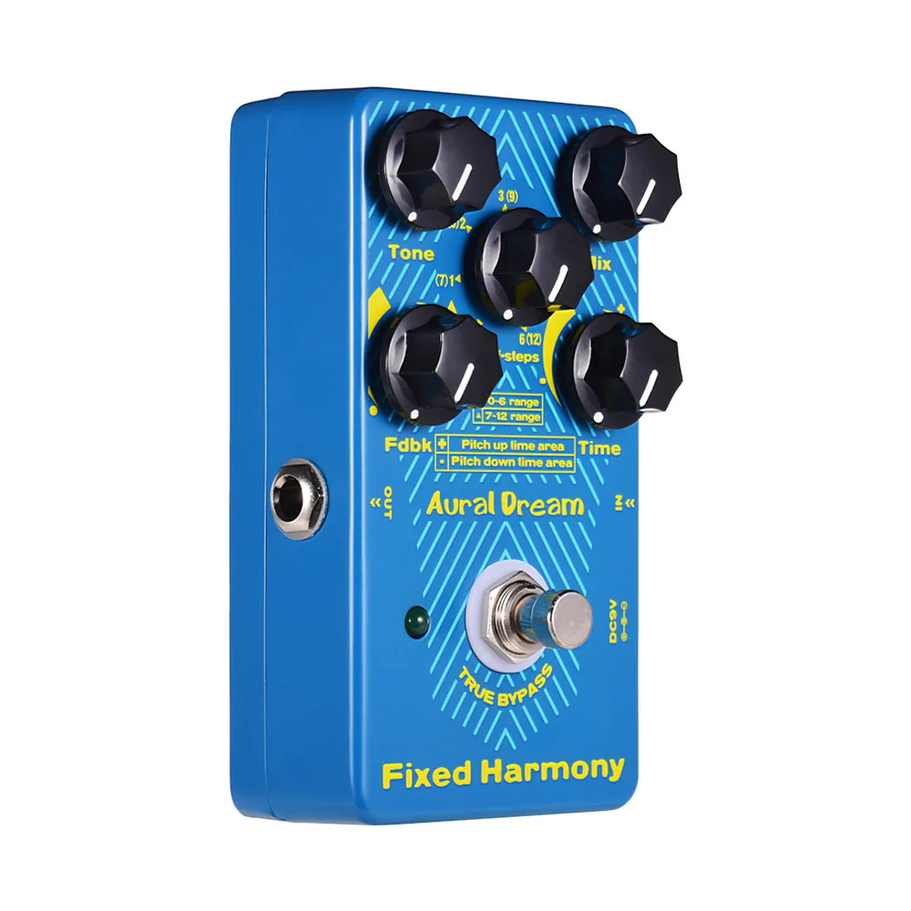 Цифровая педаль для гитары с эффектами Aural Dream Fixed Harmony из алюминиевого сплава