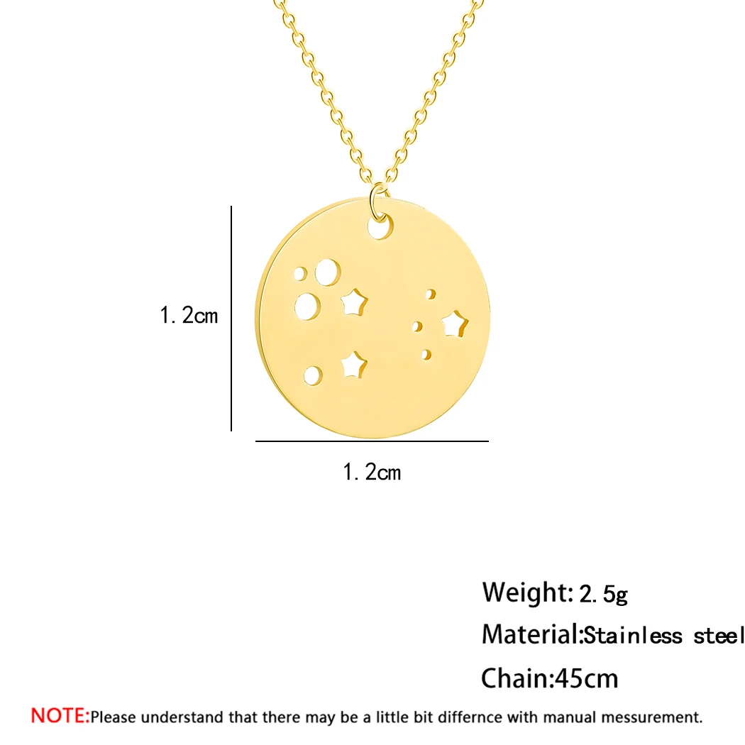 3 цвета ожерелье из нержавеющей стали для женщин круглая Геометрическая планета