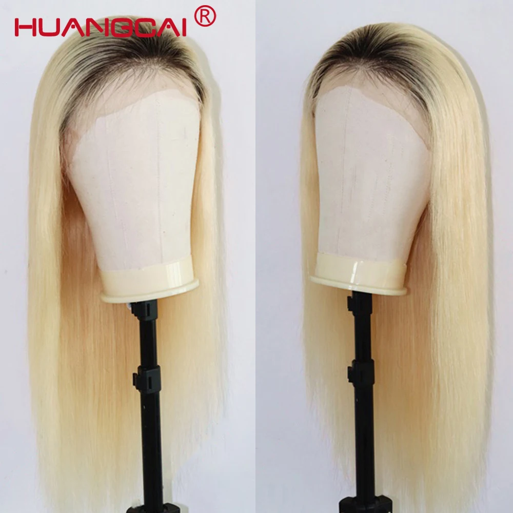 

1B/613 Lace Front Human Hair Wigs 150% Peruvian Straight 1B Blonde Lace Front Wig Pre Pluked Remy 613 Blonde Lace Wig 26inch