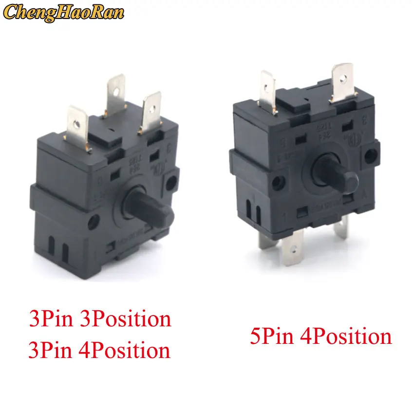 ChengHaoRan ЭЛЕКТРИЧЕСКИЙ КОМНАТНЫЙ обогреватель 3 позиции 4 Pin 5Pin поворотный