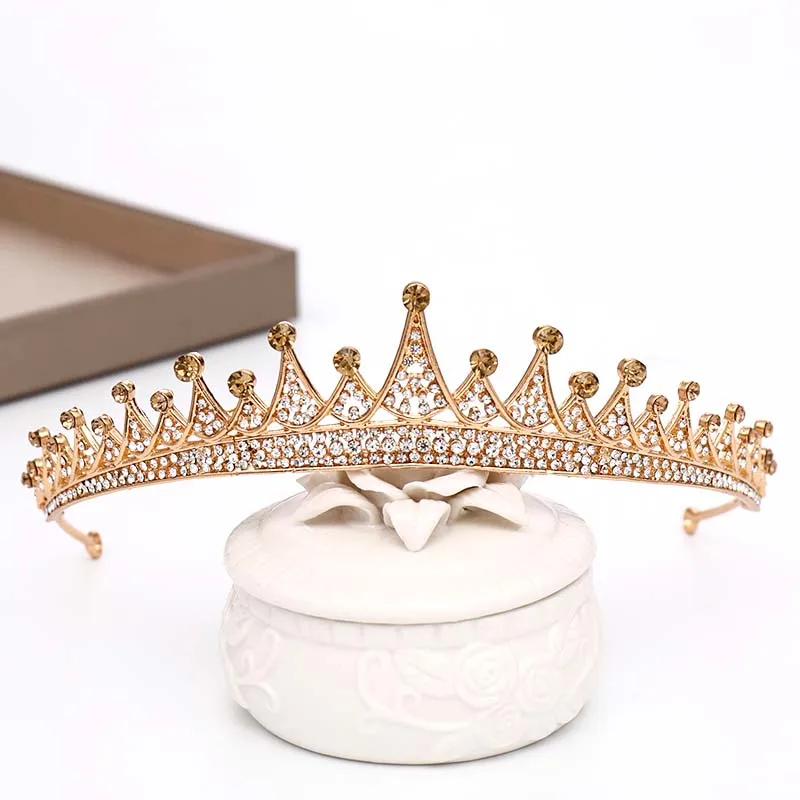 FORSEVEN Fashion Gold/Silver Color Crystal Tiaras and Crowns de Noiva Bride Bridal Wedding Party Headband Diadem Hair Jewelry | Украшения и