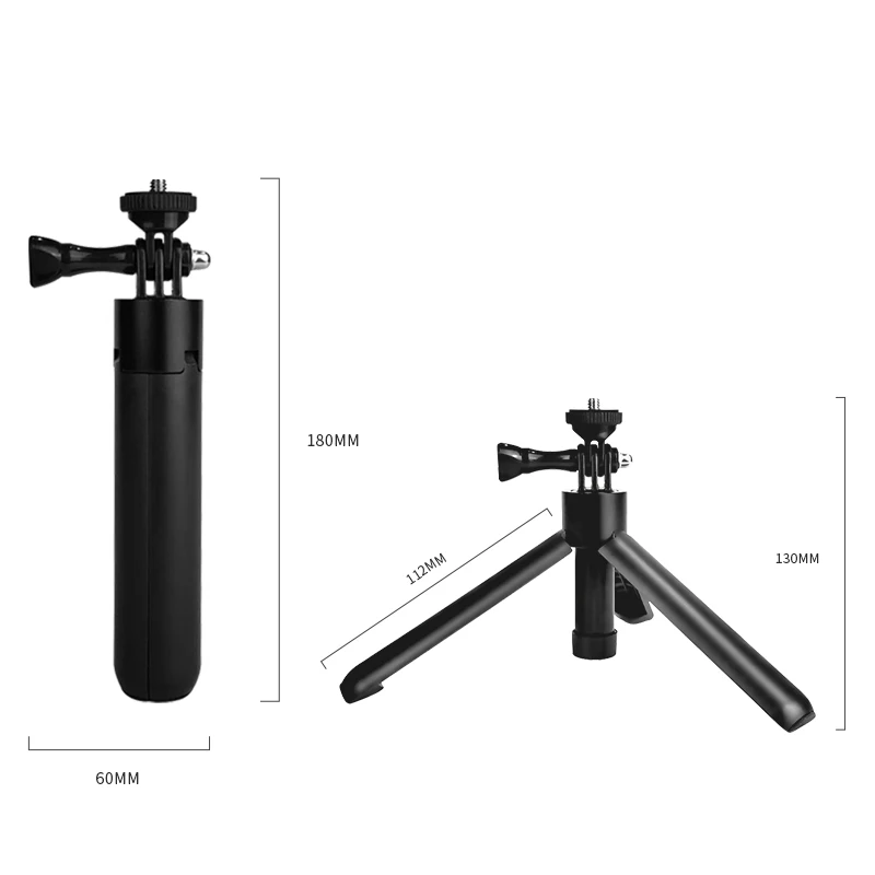 Мини ручка палка для селфи мини Настольный Штатив GoPro Hero 5 6 7 8 герой 9 DJI Osmo Action YI SJACAM