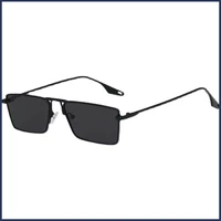 fashionable decorative polarized woman men retro square rectangular sunglasses model transparent sun protective colored glasses