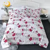 BlessLiving Christmas Summer Quilt Dachshund Air-conditioning Duvet Cute Dog Red White Bed Cover Tiwn Cartoon Puppy Home Textile 1
