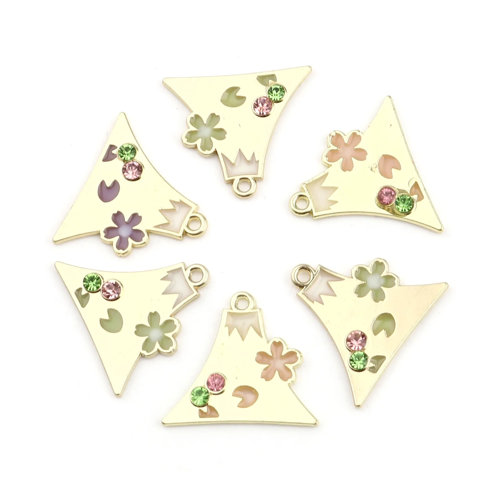 

Подвеска в виде горного цветка, 5 шт., из цинкового сплава