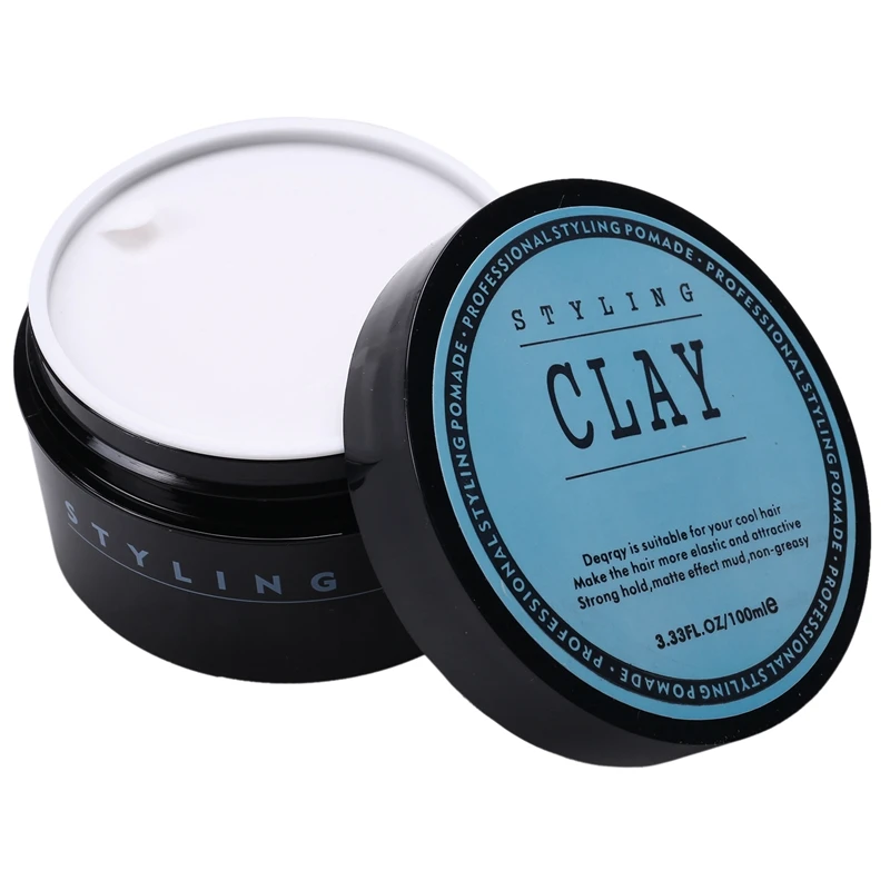 

Fashion Matte Finished Hair Styling Clay Daily Use Mens Hair Clay High Strong Hold Low Shine Hair Styling Wax 100Ml