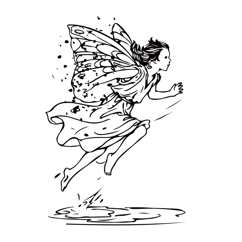 

Rain Fairy Series Clear Stamps for DIY Scrapbooking Crafts Rubber Stamp Stencil Card Making Photo Album Template Decor