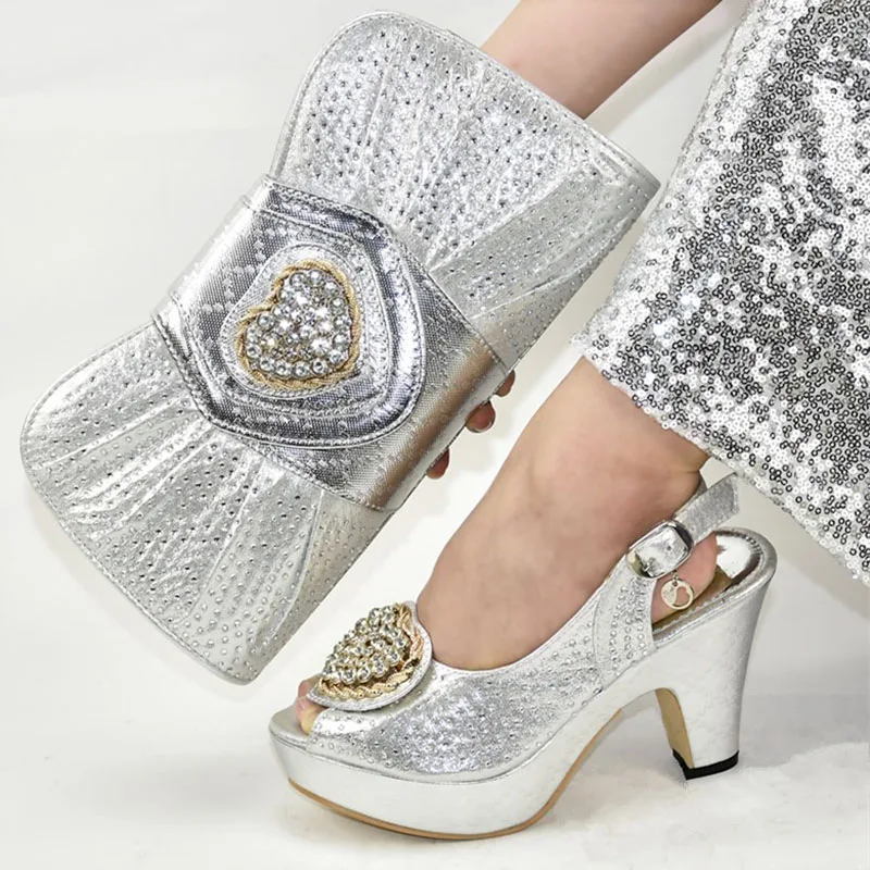 

New Arrival Italian In Women Shoe and Bag Set for Party In Women Nigerian Women Shoes and Bag Designer Shoes Women Luxury 2019