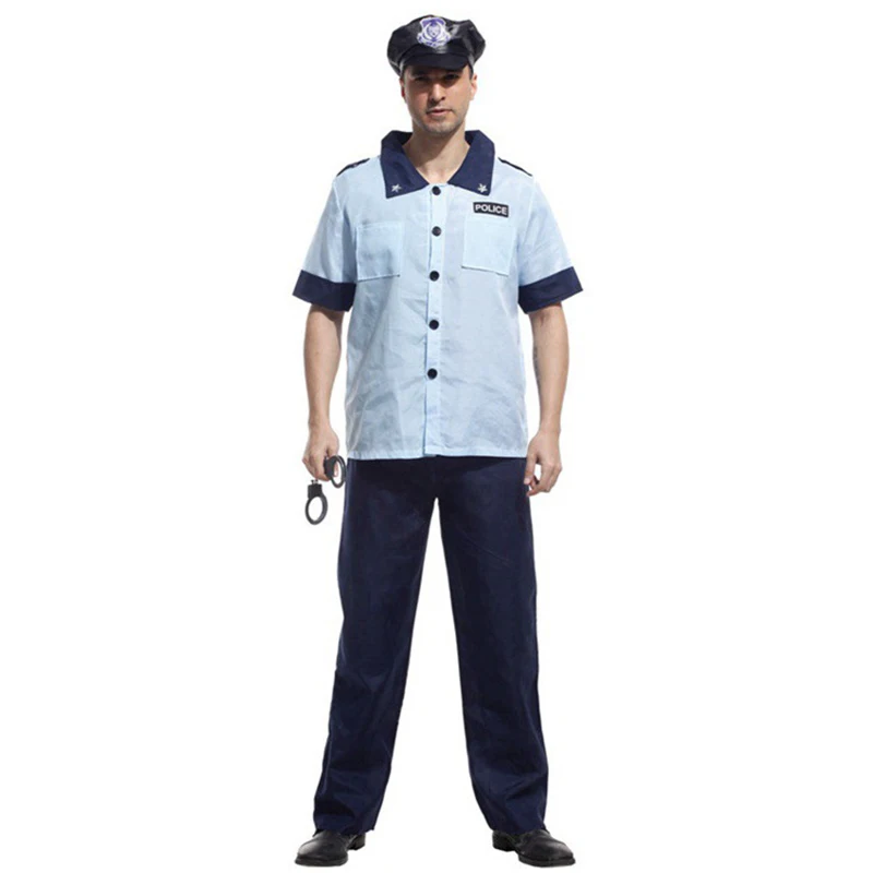 Карнавальный костюм на Хэллоуин для мужчин полицейская униформа очаровательное