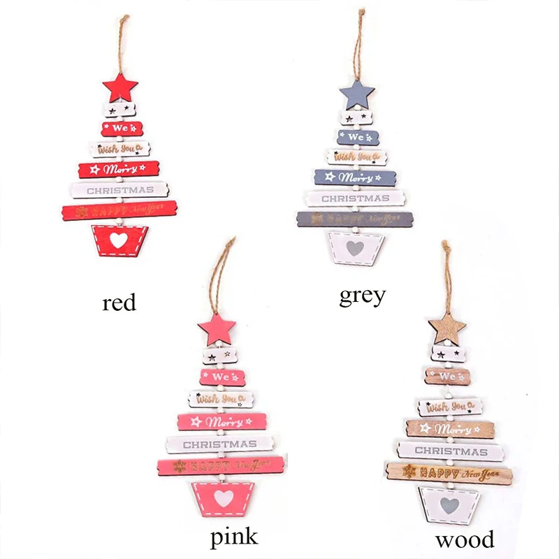 Подвесное украшение сделай сам на дверь 1 шт. деревянная новогодняя елка | Дом и