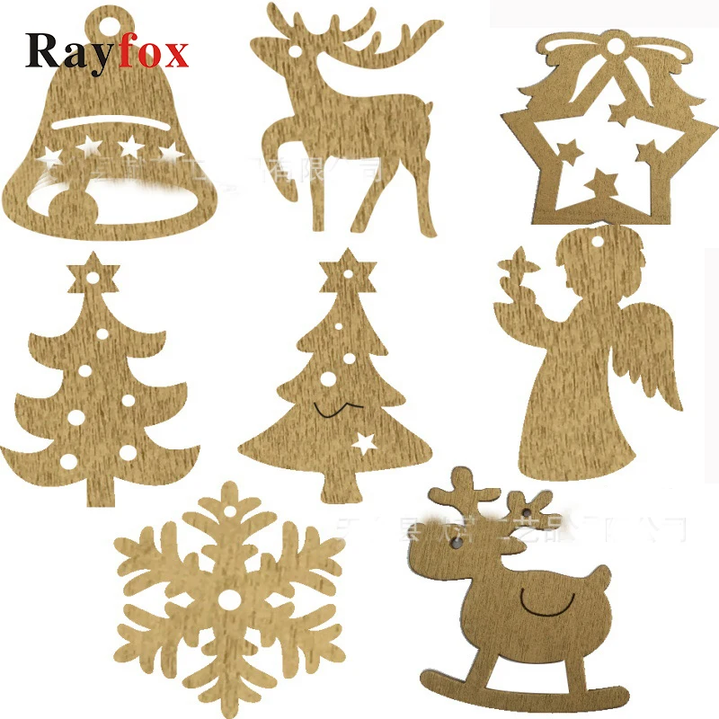 14 видов стилей для украшения рождественской елки 1 шт. деревянные креативные