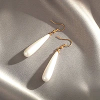fashion pearl eardrop ear dangle charm earrings for women brincos gift female jewelry wedding ornaments