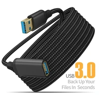 uthai nylon braided usb 3 0 male to female high speed transmission data cable computer camera printer extension cable