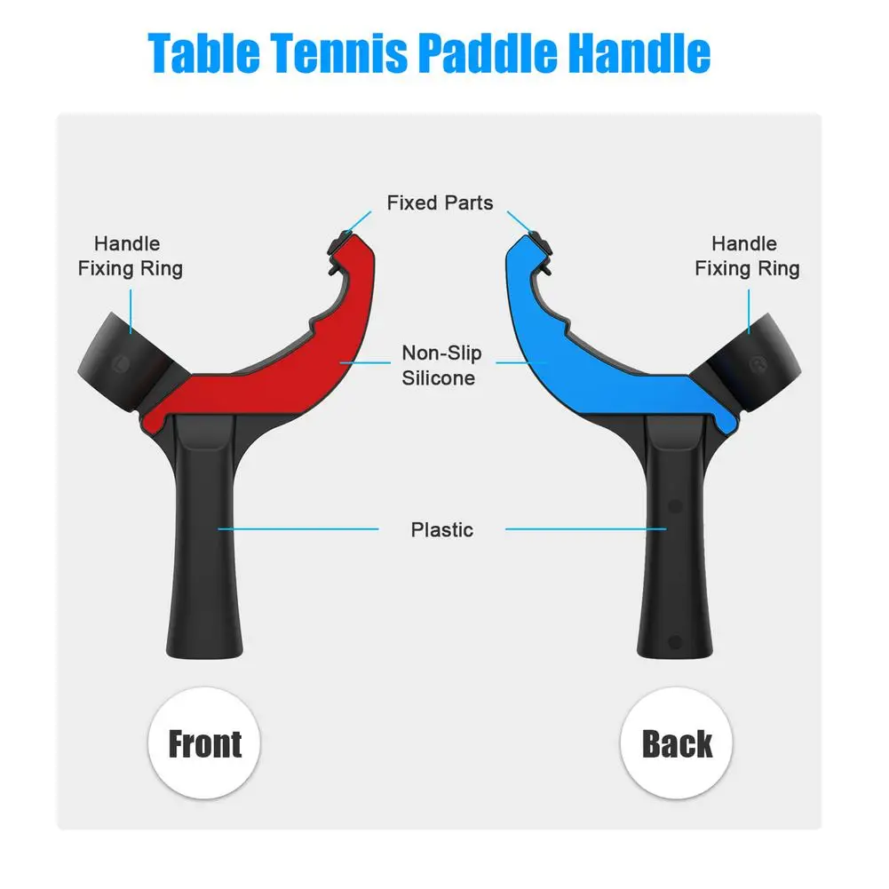 

Table Tennis Paddle Grip Handle For Oculus Quest 2 Touch Controller Playing Table Tennis VR Game For Quest 2 Accessories