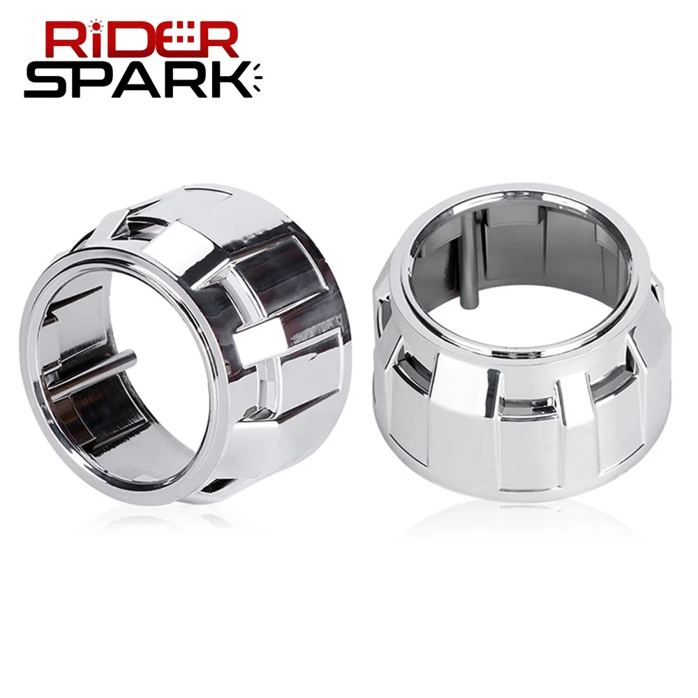 

2,5 дюймовые мини-кожухи Gatling Gun для WST объектива проектора Bi-xenon Bi-led Kit крышка светодиодной фары с серебряной закрепкой автомобильные аксессуа...