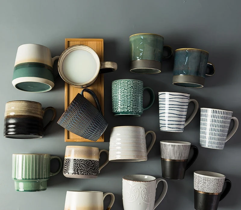 Кофейная чашка кружка чайная ручная роспись керамическая для воды креативная