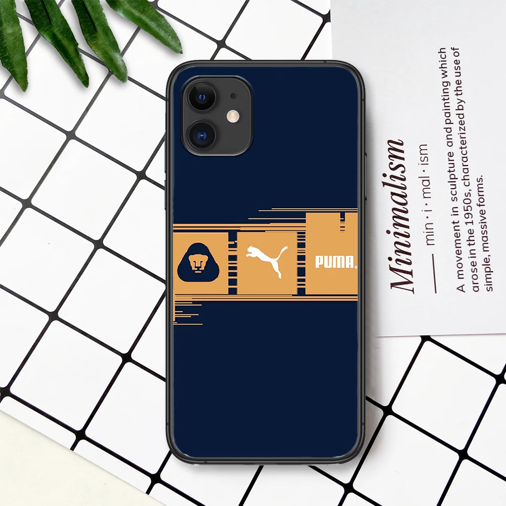 

Germany Luxury PUMA Phone Case For IPhone 4 4s 5 5S SE 5C 6 6S 7 8 Plus X XS XR 11 12 Mini Pro Max 2020 black Funda Trend Bumper