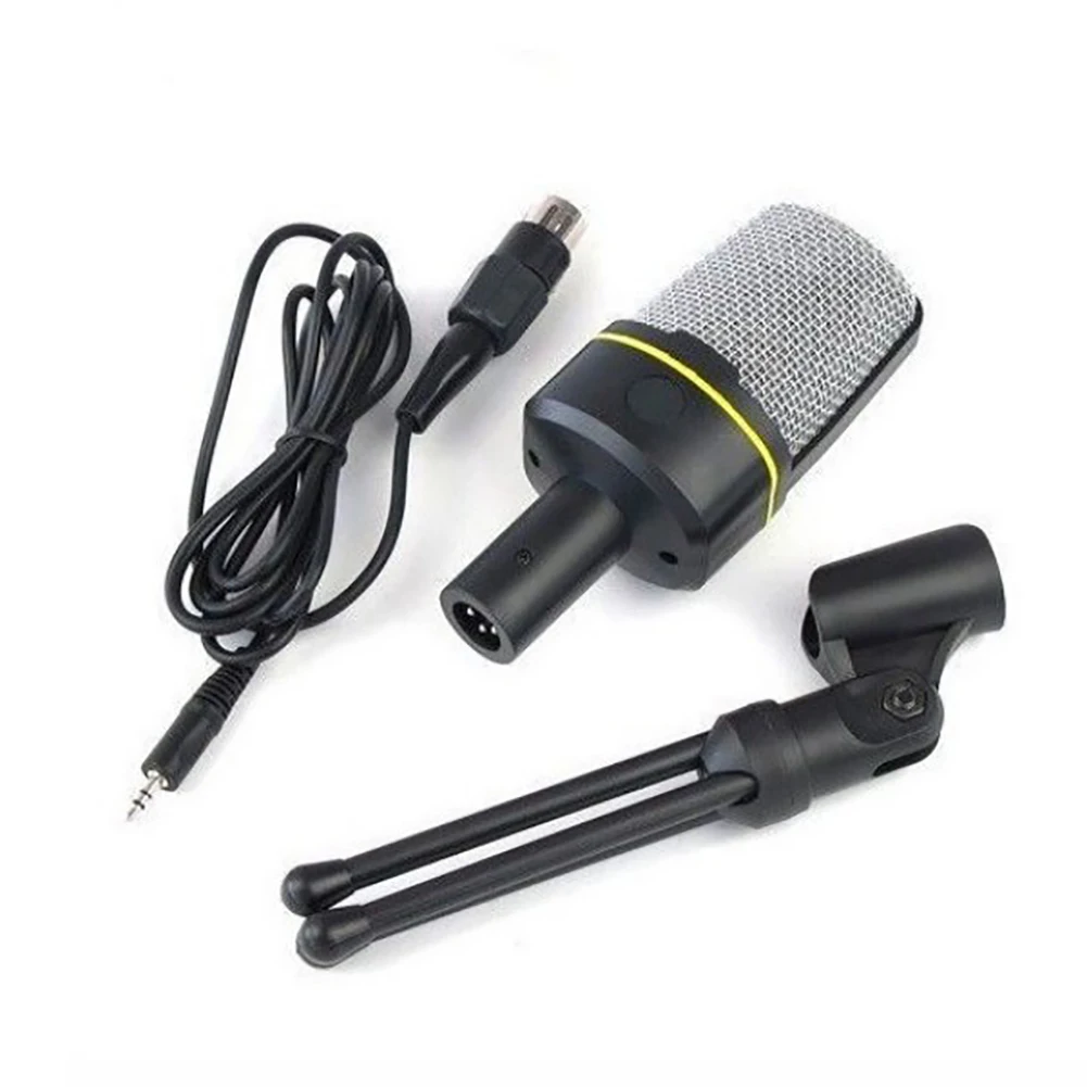 Портативный микрофон с штативом Стенд Запись конденсаторный для