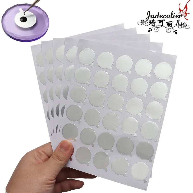 

600 pcs/lot Silver Disposable Glue Pate Pads Eyelash Extension Glue Gasket Eye Beauty Tools Extend Sticker