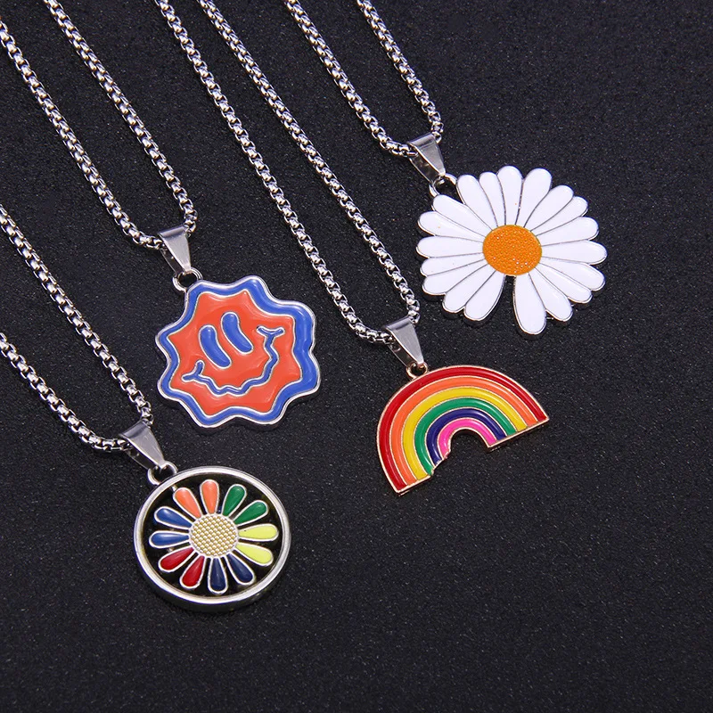 Новинка модное ювелирное изделие унисекс подвески в виде цветка для женщин и