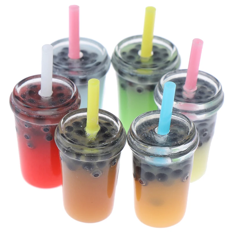 5 шт. мини бутылки для чая с молоком и жемчугом кукольный домик миниатюрные