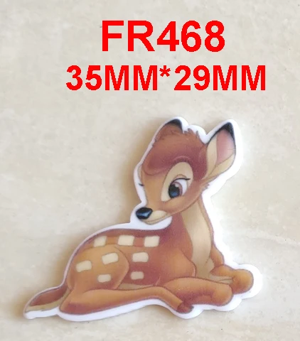FR-468 50 шт. 3 разные стили мультфильм олень кролик Flatback Смола Кабошон животные плоское украшение из смолы DIY ремесло украшения смычковые центры для волос - Цвет: FR-468