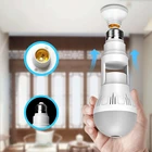 Новинка, Лидер продаж, беспроводная панорамная Wi-Fi камера на 360 , умная светильник ПА рыбий глаз E27, HD 1080P, для домашней безопасности, IP, ночные лампы, аудиокамера