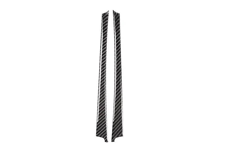 

2pcs 100% Real Carbon Fiber Car Modification Center Gear Shift Side Stickers Cover Trim Part Fit For Mercedes-Benz C Class W204