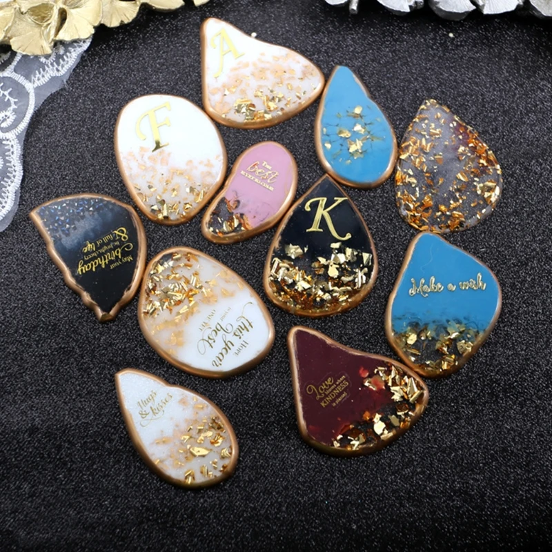 

7 Pcs Crystal Epoxy Resin Mold Hanging Tag Listed Pendant Mirror Silicone Mould DIY Crafts Casting Tool