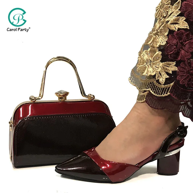 

Женские туфли на высоком каблуке винного цвета с сумочкой в комплекте; вечерние туфли и сумочка в итальянском стиле; свадебные туфли и сумоч...