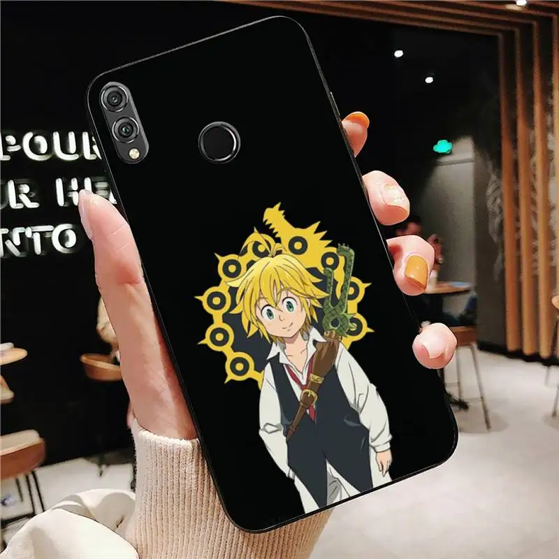 

Seven Deadly Sins Meliodas Phone Case Black Cover For Huawei Mate10/30/30Pro/40/40Pro Enjoy10/10Plus/8Plus/9E Y6P/8S/9 Cases