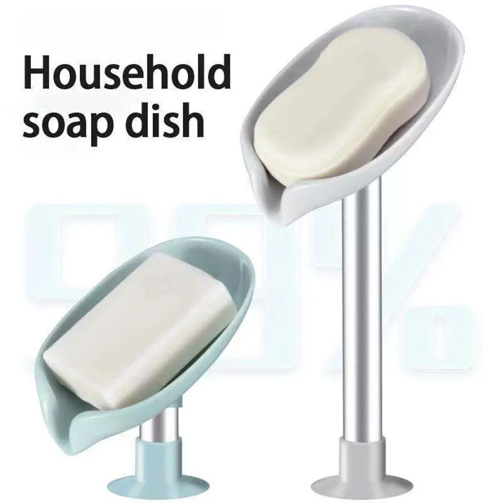 

New Household Soap Dish Creative Draining Non-perforated Soap Holder Toilet Soap Box V-shaped Drain Design