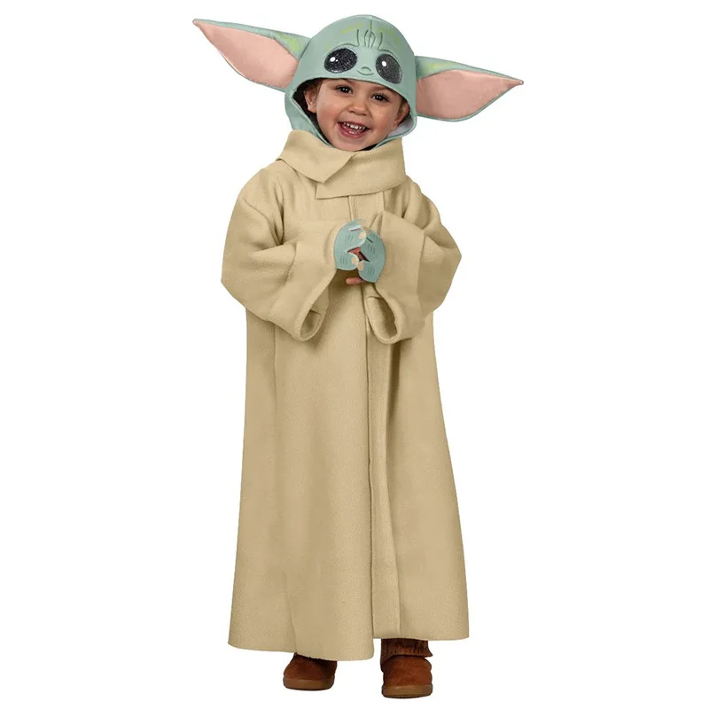 

Children Star Wars Baby Yoda Jedi Order Cosplay Play Costume