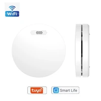 smart home tuya wifi wireless fire fog sensor smart sound light detector alarm app control home security system smoke