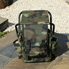 Камуфляжный складной стул для рыбалки, портативный стул, большой емкости, набор для эскиза, рюкзак, походная водонепроницаемая сумка для сиденья