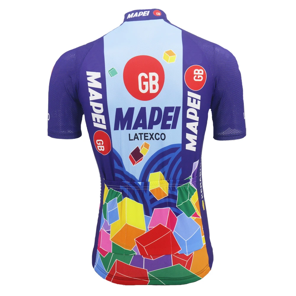 

2021 Retro Cycling Jersey Men's Short Sleeves BLUE Quality Outdoor Sports Bike MTB Road Bicycle Clothes Maillot Ciclismo HOT