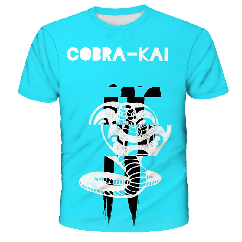 

Men's T-Shirt Cobra Kai Vintage Tee Shirt Short Sleeve Karate Kid T Shirt Crew Neck Tops Men Clothing For Male Hot Sell Summer