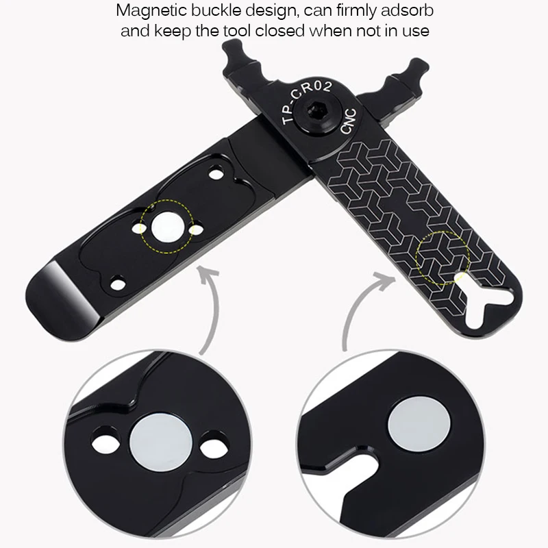 

5 In 1 Multifunction Bicycle Chain Magic Buckle Pliers Bicycle Chain Missing Quick Connector Tire Valve Lever Car Accessories