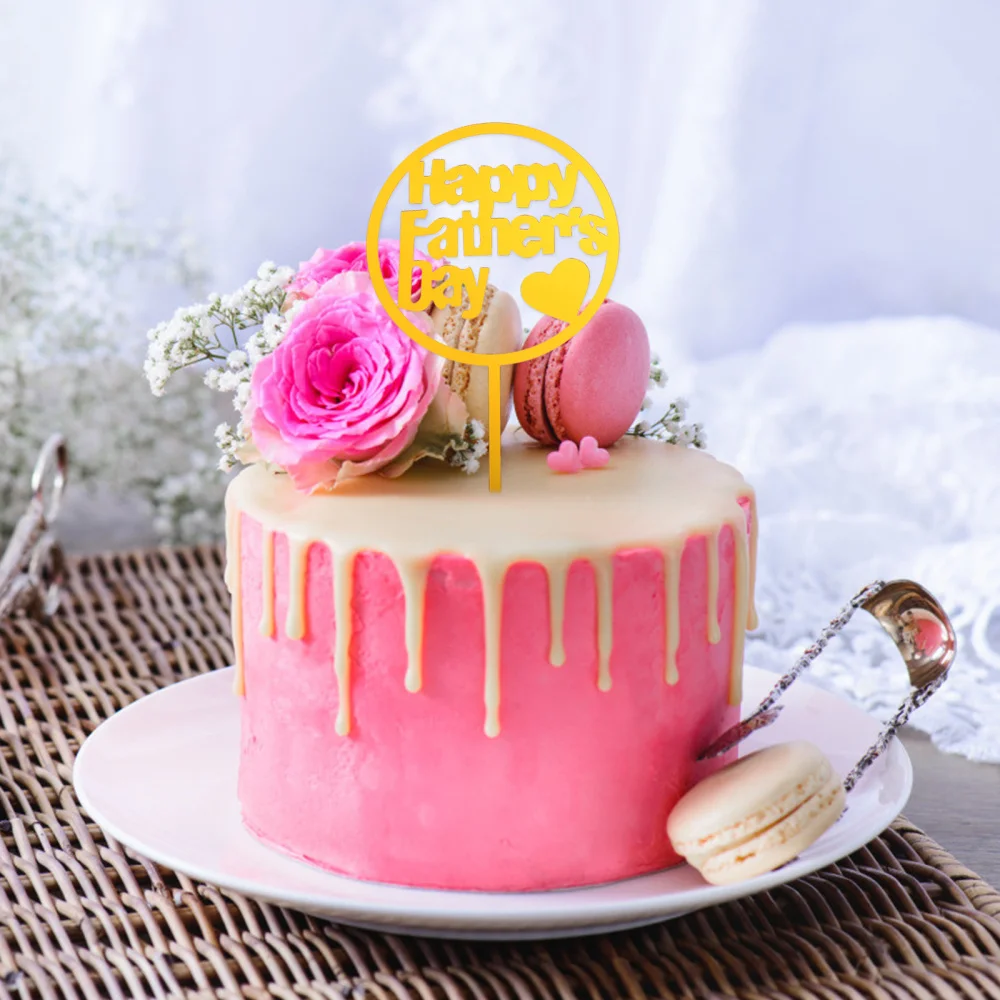 

20pcs Acrylic Cake Toppers Father's Day Cake Decor Party Cake Adornments