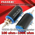 1 шт.  100 220 470 1K 2K2 3K3 4K7 10K 22K 33K 47K Ohm 100R 220R 470R 2,2 K 3,3 K 4,7 K WXD3-13-2W 2 Вт проводной потенциометр