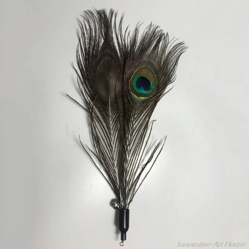 

6Pcs/Set Interactive Cat Toy Stretch Rod Teaser Wand Bell Feather Kitten Play Toys Pets Replacement Heads D30 20 Dropshipping