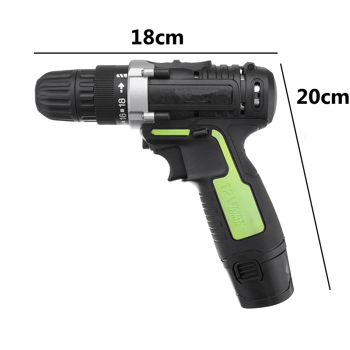 

12V 220V 2 Speed Wireless Cordless Electric Screwdriver Impact Drill Rechargeable Lithium-ion Battery With LED Light Power Tools